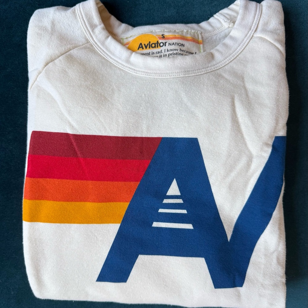 Aviator Nation sweatshirt in Vintage White - Picture 3 of 3